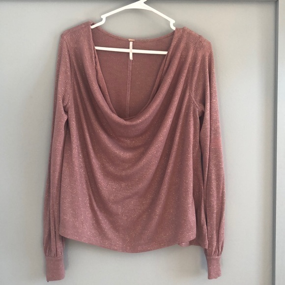 Free People Mauve scoop neck top - medium - Picture 1 of 3